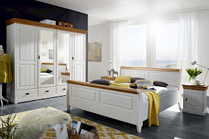Schlafzimmer Holz weiß Z22584-1
