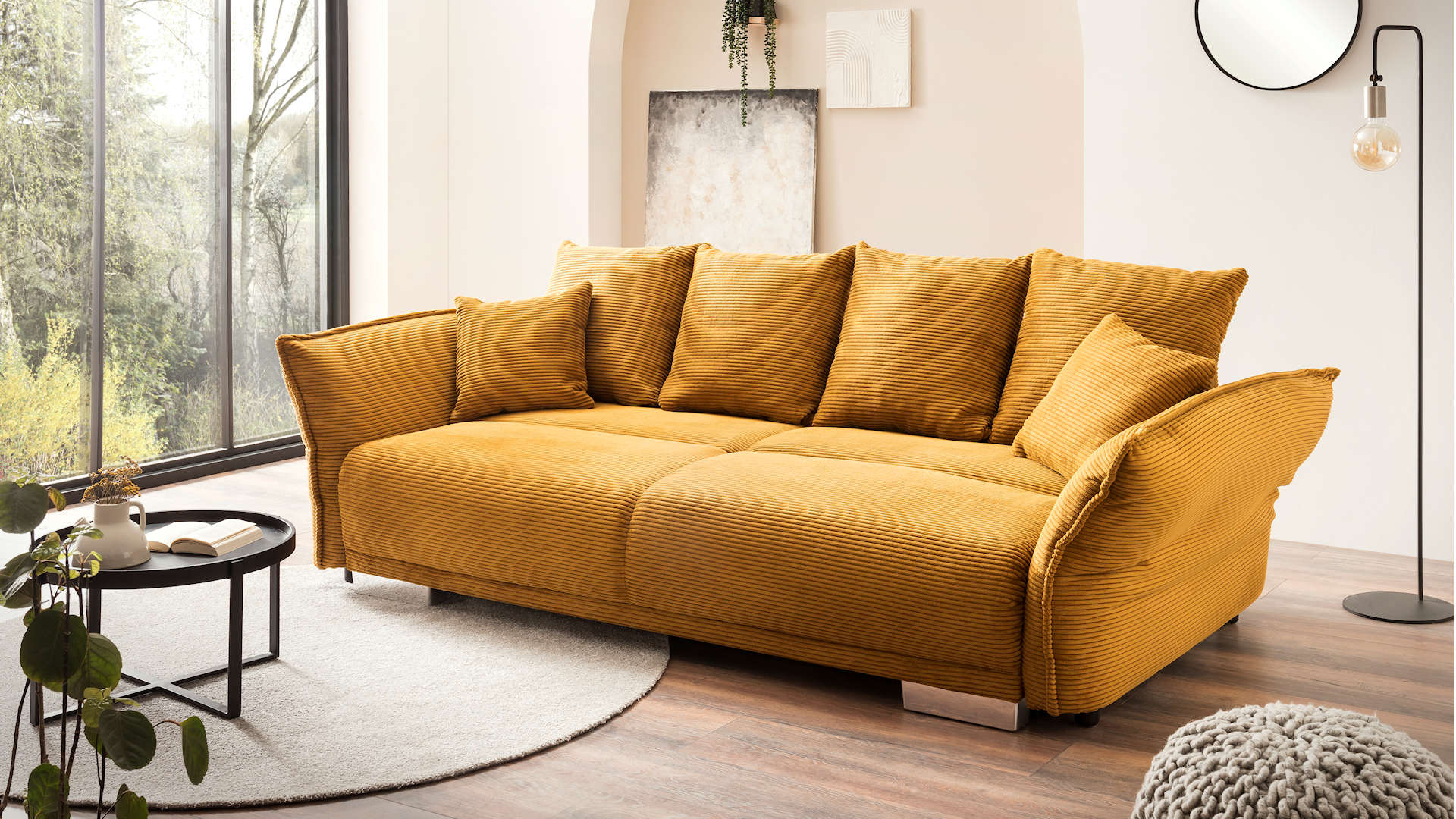 Big Sofa Cord gold Z22958